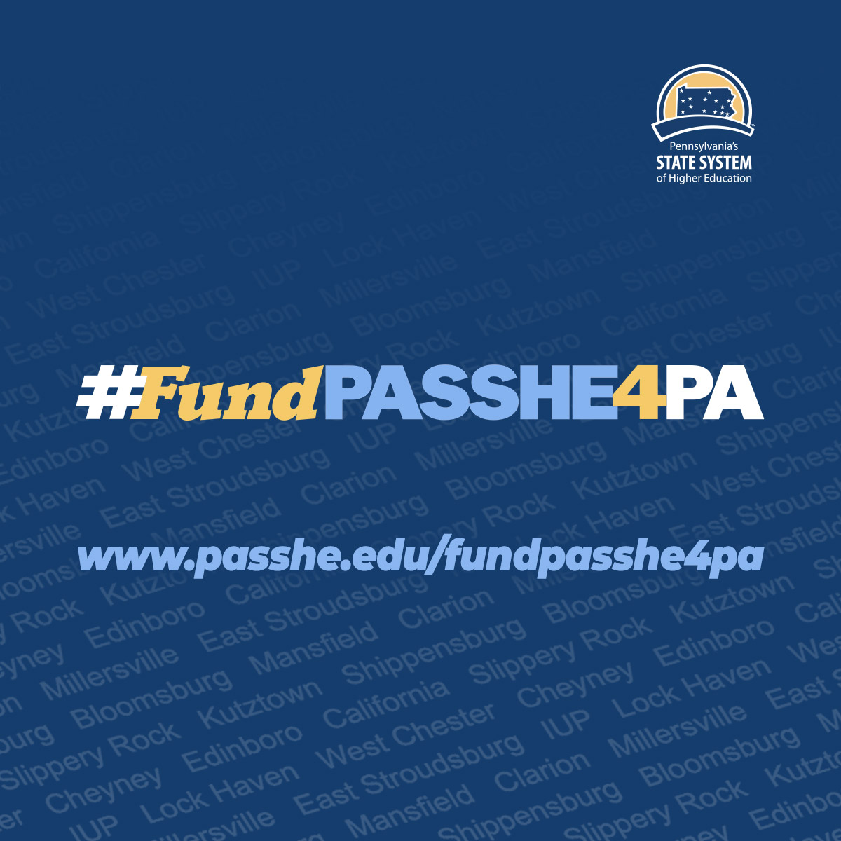 Advocacy website URL and Hashtag Social Media Graphic