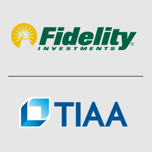 fidelity and tiaa logos
