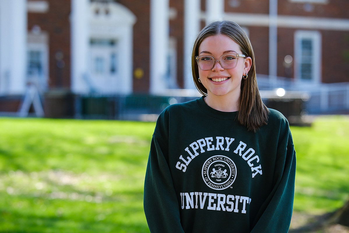 Abby Becker, who will graduate from Slippery Rock University at age 19, has been named the 2026 recipient of the Syed R. Ali‑Zaidi Award for Academic Excellence, the Pennsylvania State System of Higher Education’s top academic honor.