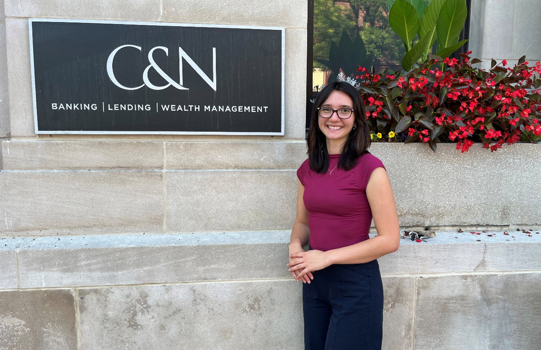 Leah Arthur interned at C&N Bank in Wellsboro, Tioga County through a partnership between PASSHE and the Pennsylvania Bankers Association.