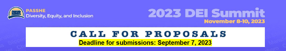 2023 DEI Summit Call for Proposals banner