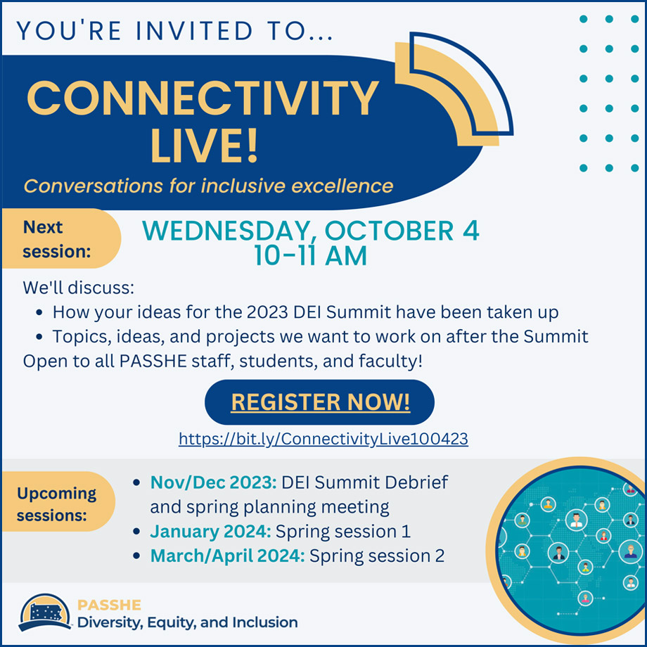 Connectivity Live! event, Wednesday, October 4, 2023