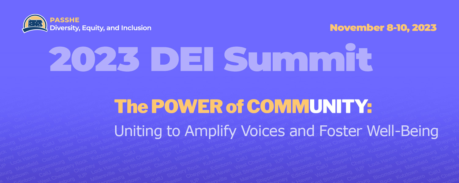 2023 PASSHE DEI Summit banner graphic