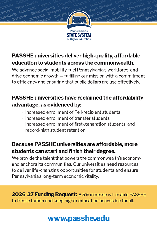 PASSHE 2026 pocket card thumbnail image