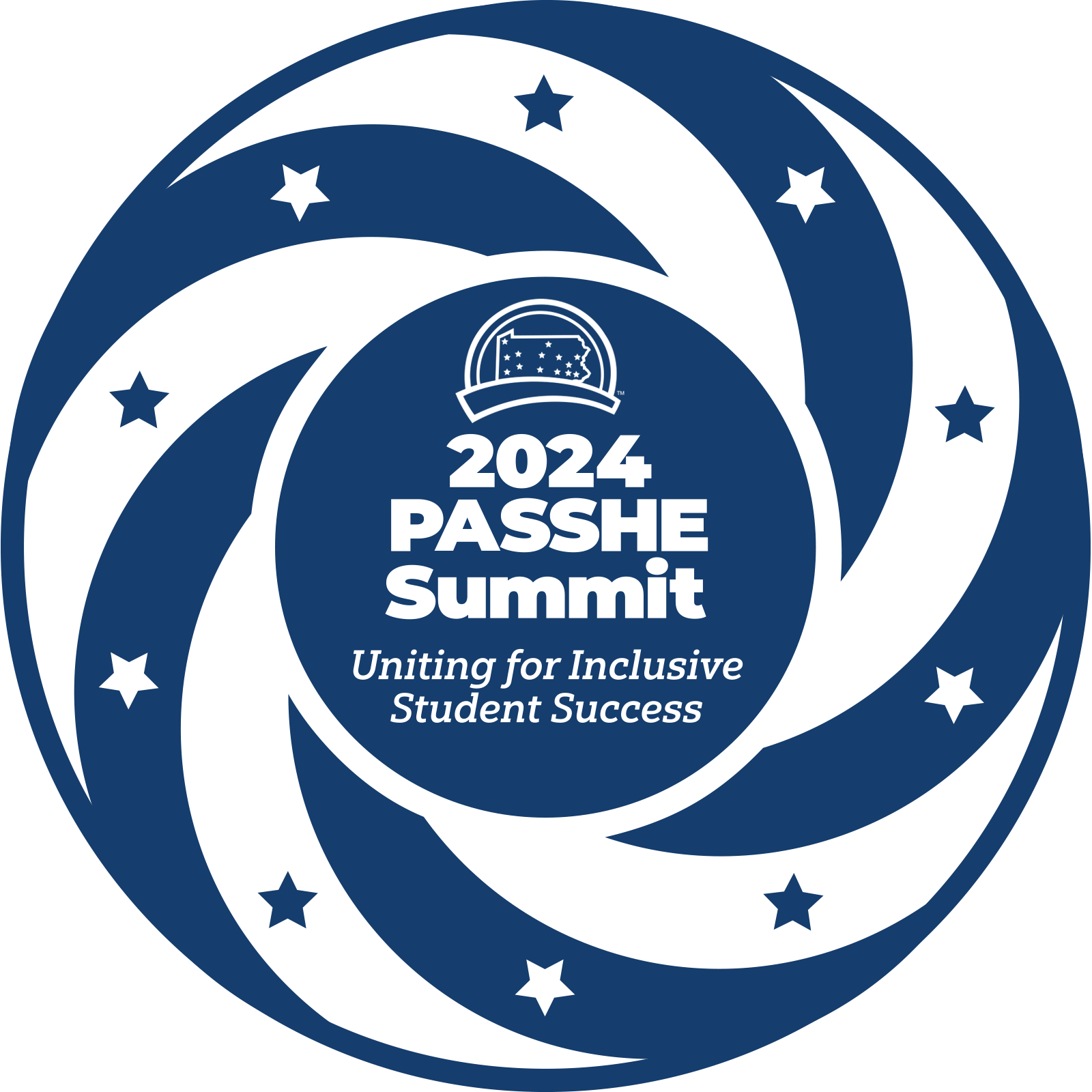 2024 PASSHE Summit Unity Ring Logo for Light Backgrounds