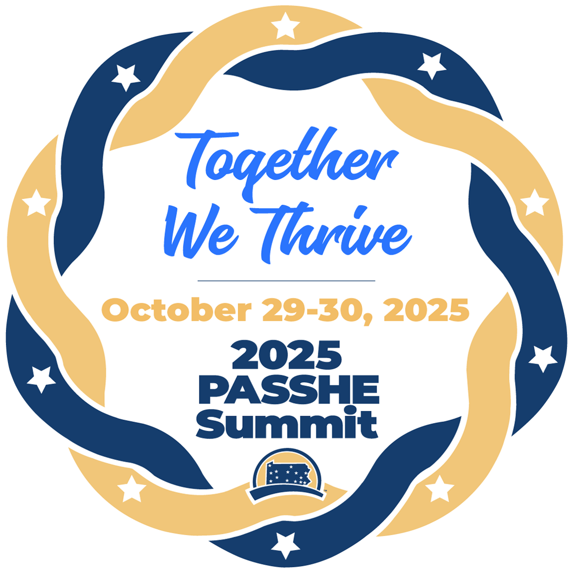 2025 PASSHE Summit full-color Unity Ring logo graphic