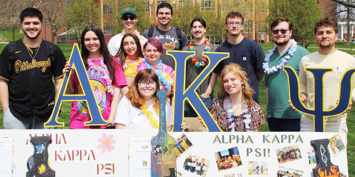 Brendan King and the Alpha Kappa Psi fraternity