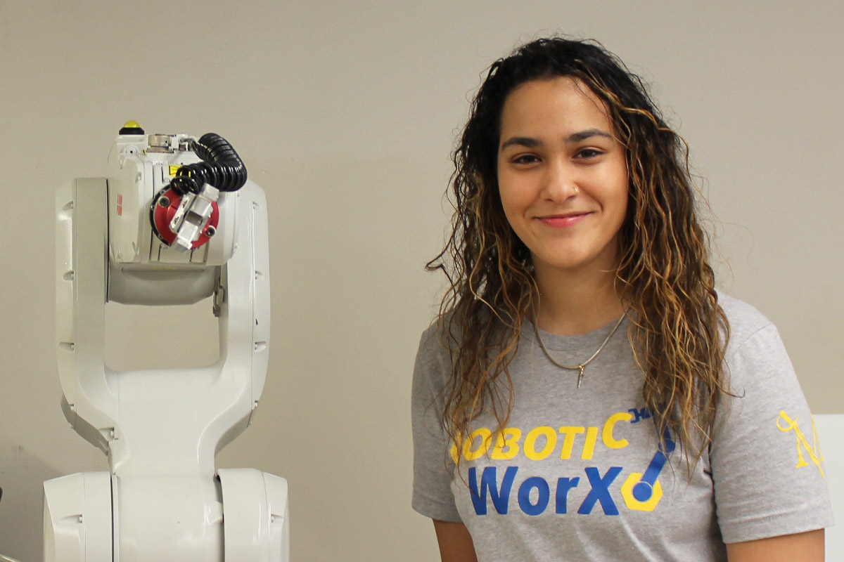 Hecmarys Cintron is a member of the Robotics WorX program with Millersville University.
