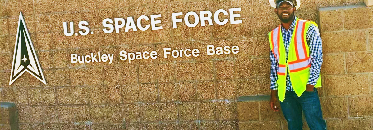 Jordan Branch on-site at Buckley Space Force Base in Denver, CO.