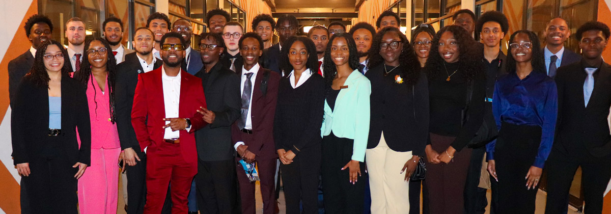 Jordan Branch with the National Society of Black Engineers (NSBE)