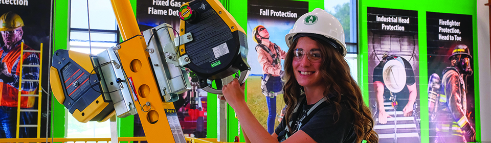 Shayla Wilkinson gained professional experience through a partnership between Slippery Rock University and MSA Safety, as well as other regional companies.