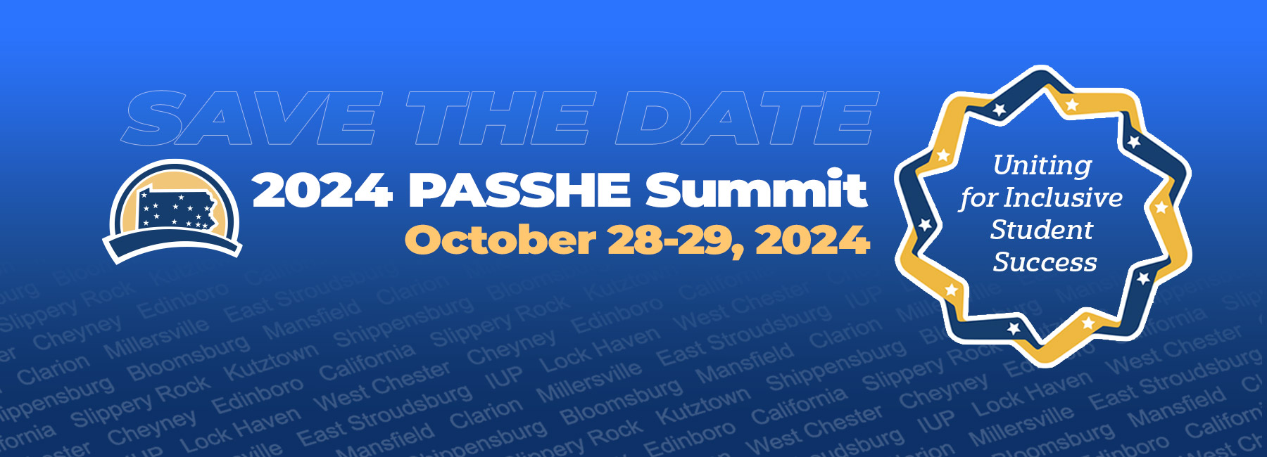 2024 PASSHE Summit banner graphic